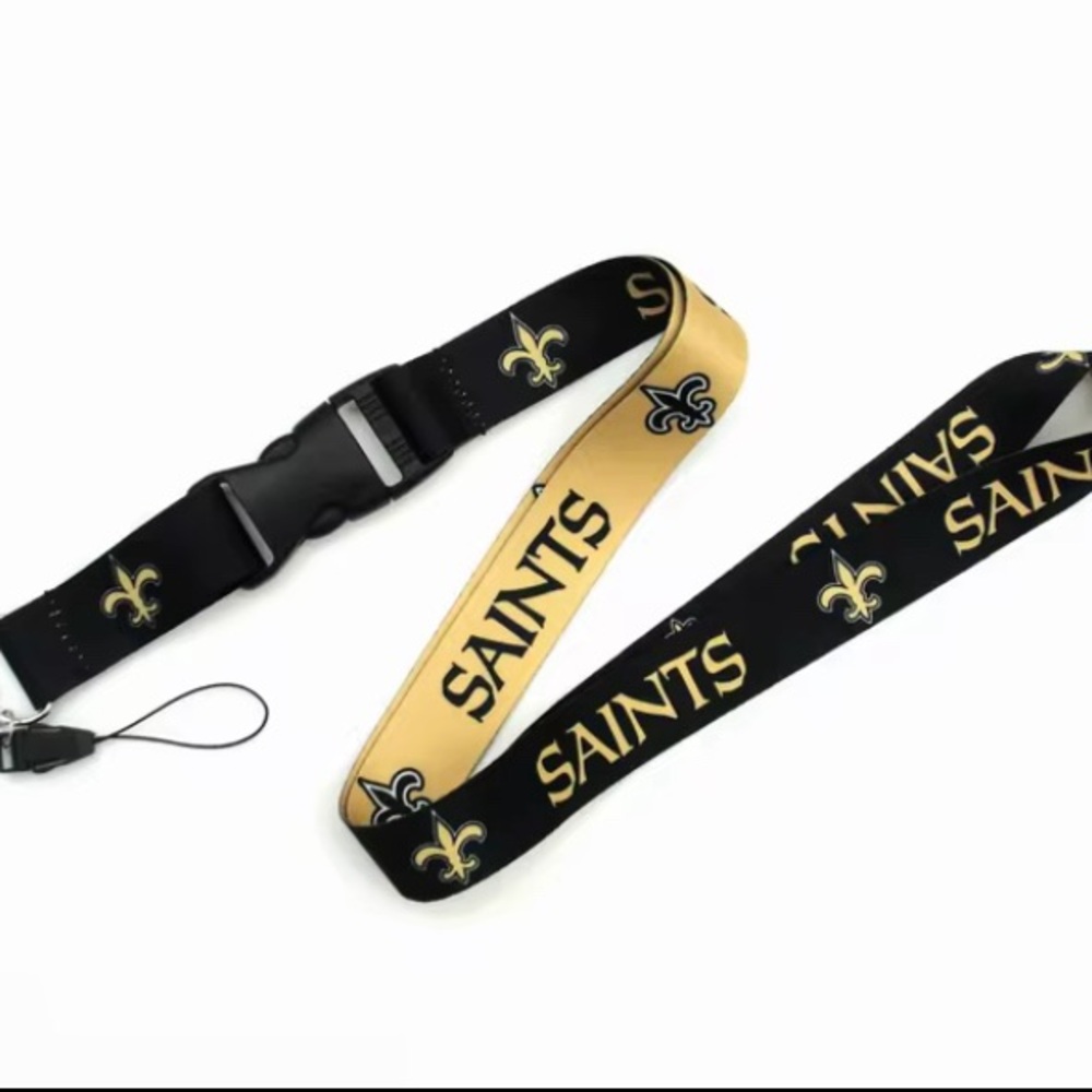 NEW ORLEANS SAINTS NFL KEYCHAIN LANYARD